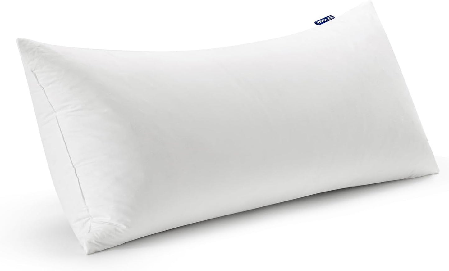 MIULEE 22x22 Pillow Inserts,Set of 2 Down Feather Throw Pillows for Couch Sofa Bed, Decorative Fluffy Throw Pillow Inserts Cotton Fabric,White