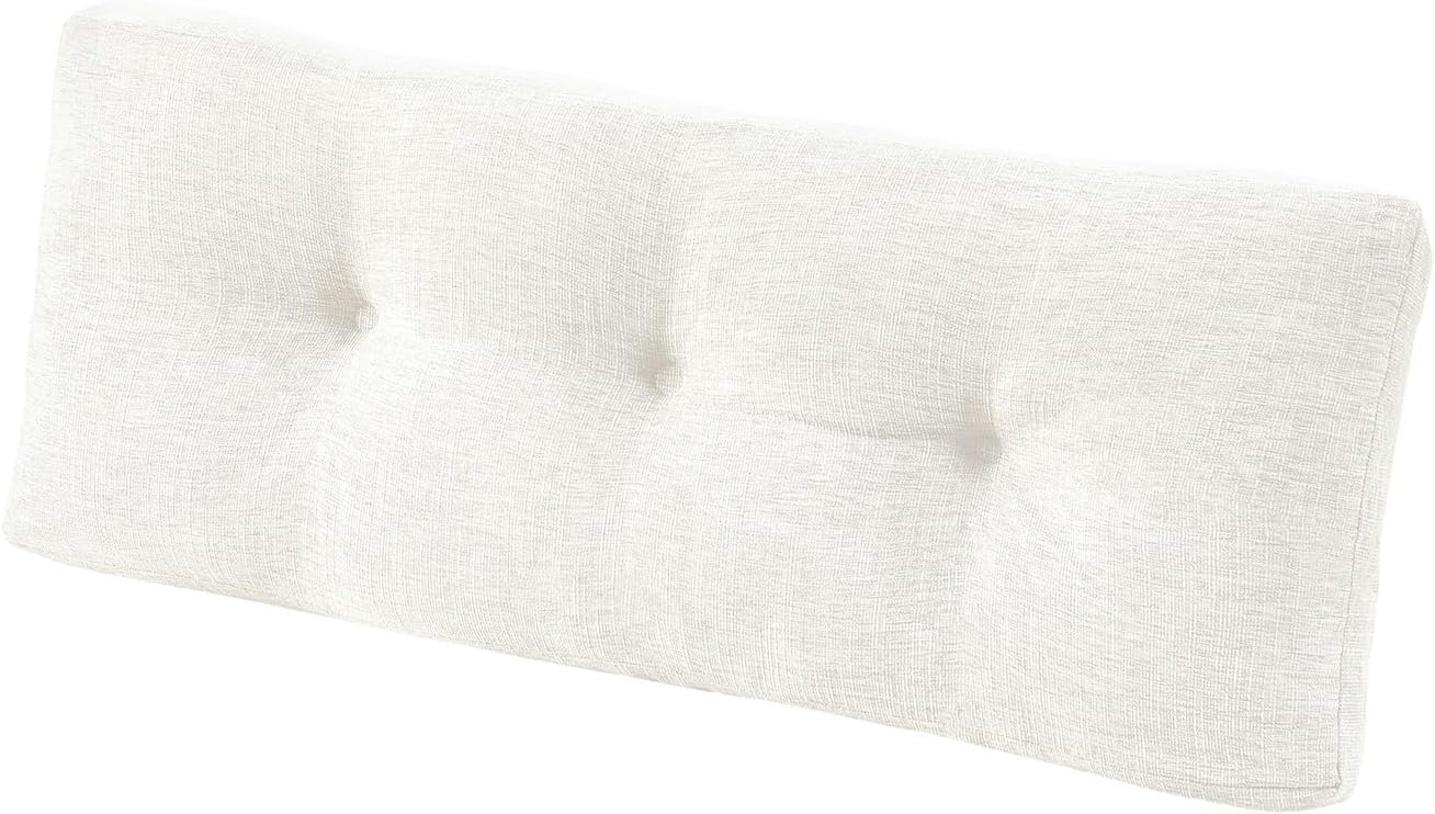 downluxe Indoor Bench Cushion for Indoor Furniture, Non-Slip Tufted Overstuffed Textured Foam Bench Seat Cushion, 36" X 14" X 4", Brown, 1 Pack