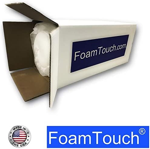 FoamTouch Upholstery Foam 2" x 24" x 72" High Density Cushion, white