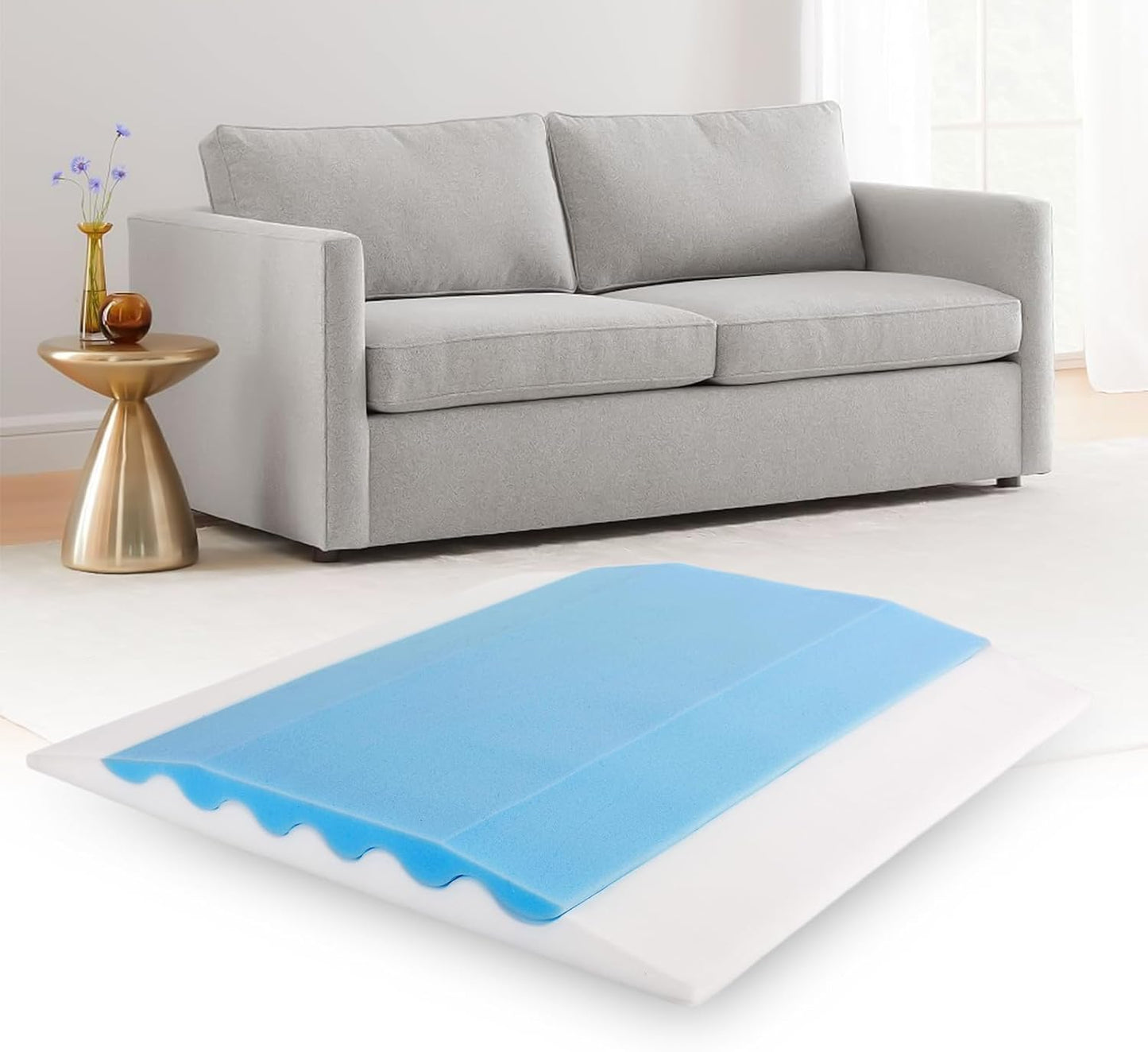 Upgraded Wave Double Layer Sofa Cushion, Couch Support for Sagging Cushions to Repair Sagging Seats, Lift Saggy Seats, Extend Couch's Life, Set of 3