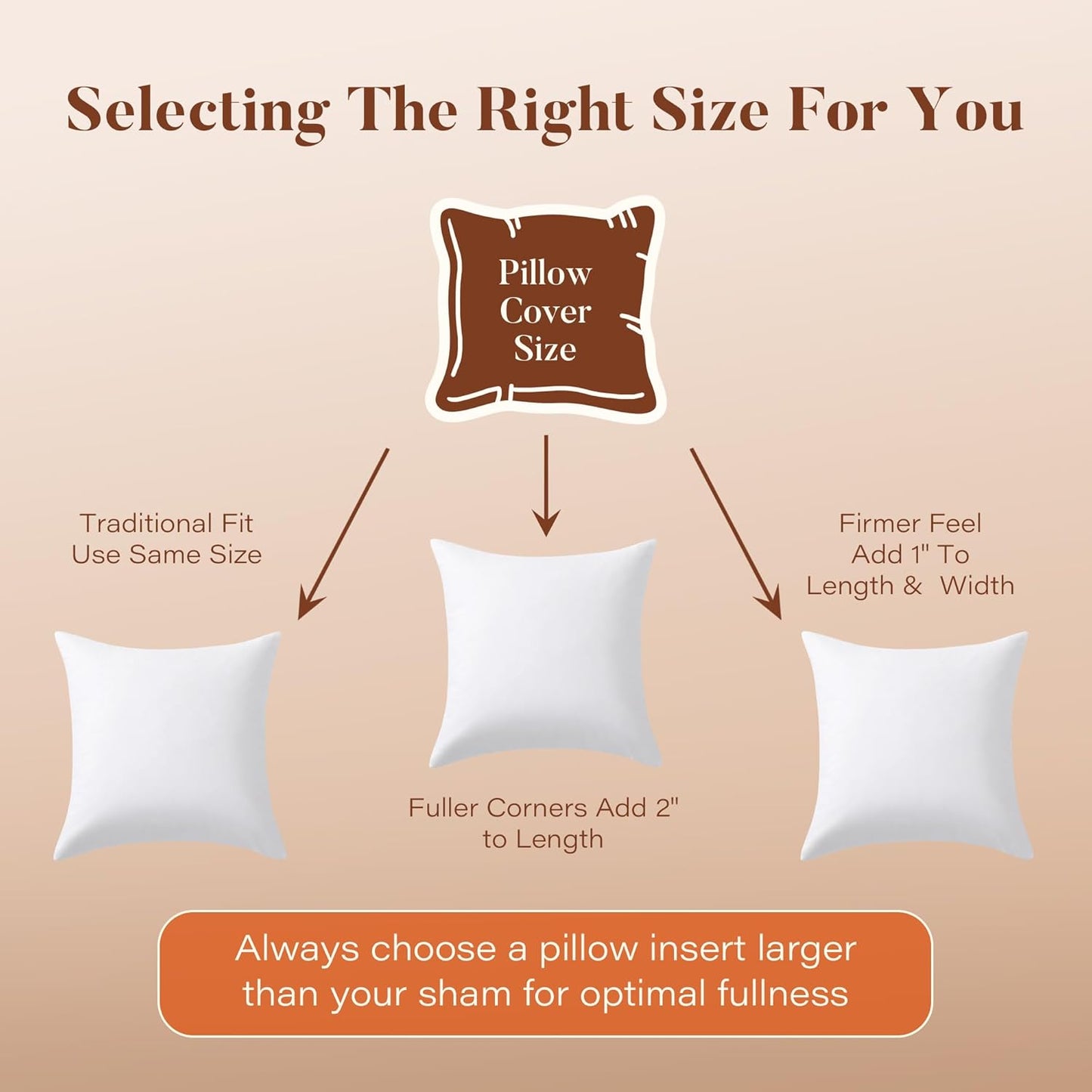 18x18 Pillow Inserts Set of 2, Natural Feather Down Pillows with 100% Cotton Cover, Throw Pillow for Bed, Couch and Sofa.