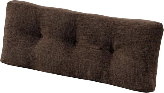 downluxe Indoor Bench Cushion for Indoor Furniture, Non-Slip Tufted Overstuffed Textured Foam Bench Seat Cushion, 36" X 14" X 4", Brown, 1 Pack