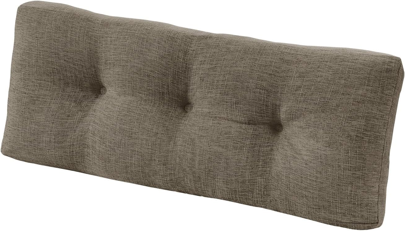 downluxe Indoor Bench Cushion for Indoor Furniture, Non-Slip Tufted Overstuffed Textured Foam Bench Seat Cushion, 36" X 14" X 4", Brown, 1 Pack